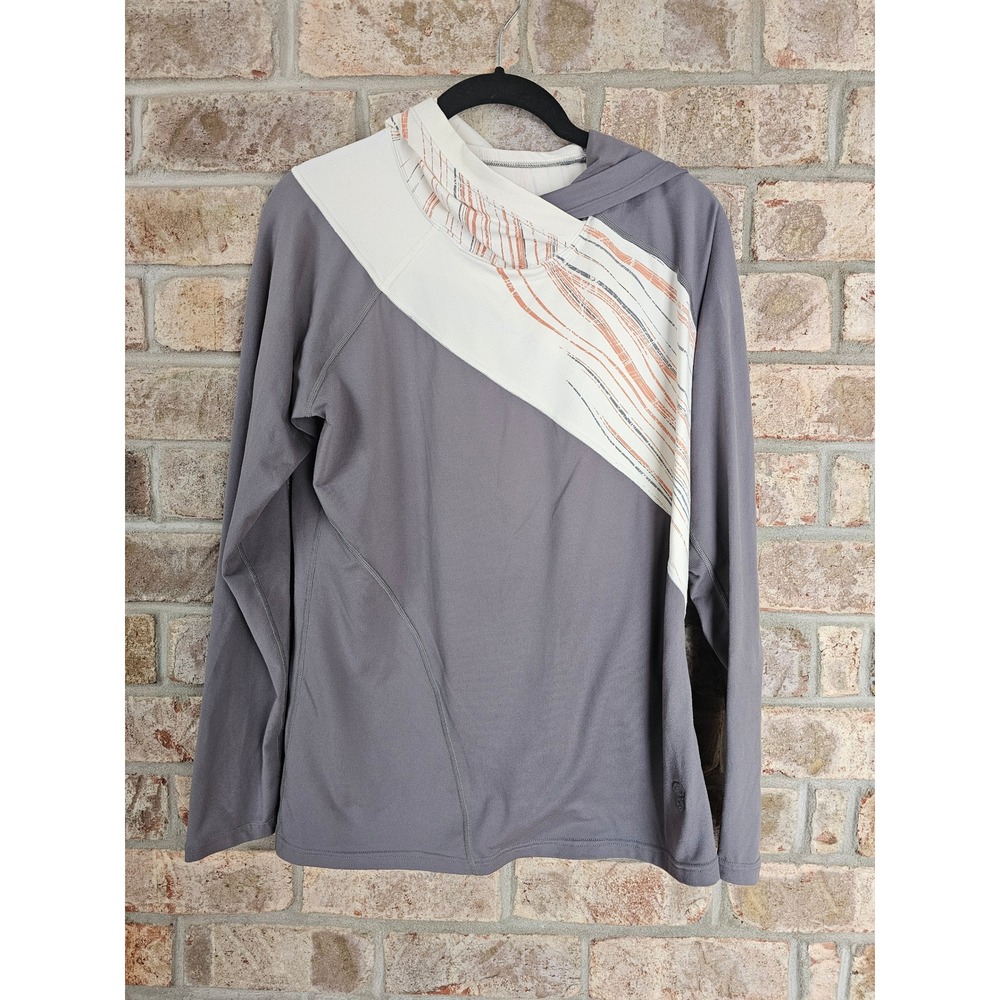 Mountain Hardwear Womens Hoodie Long Sleeve Pullover Athleisure Athletic Gray M